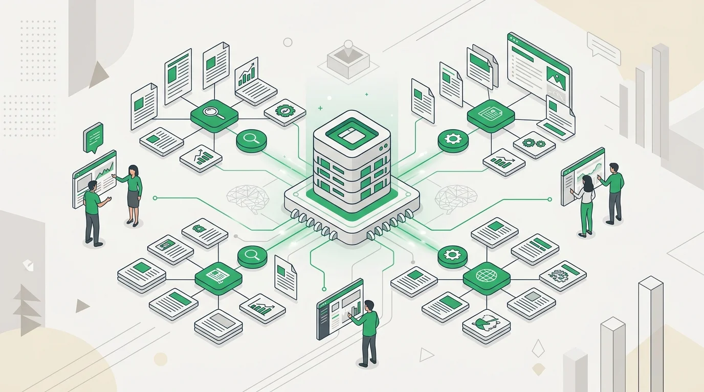 Content Hubs Topic Clusters SEO con IA para organización web