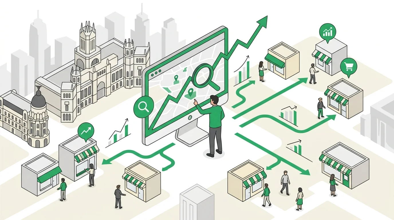 clientes en Madrid mapa estrategia SEO local
