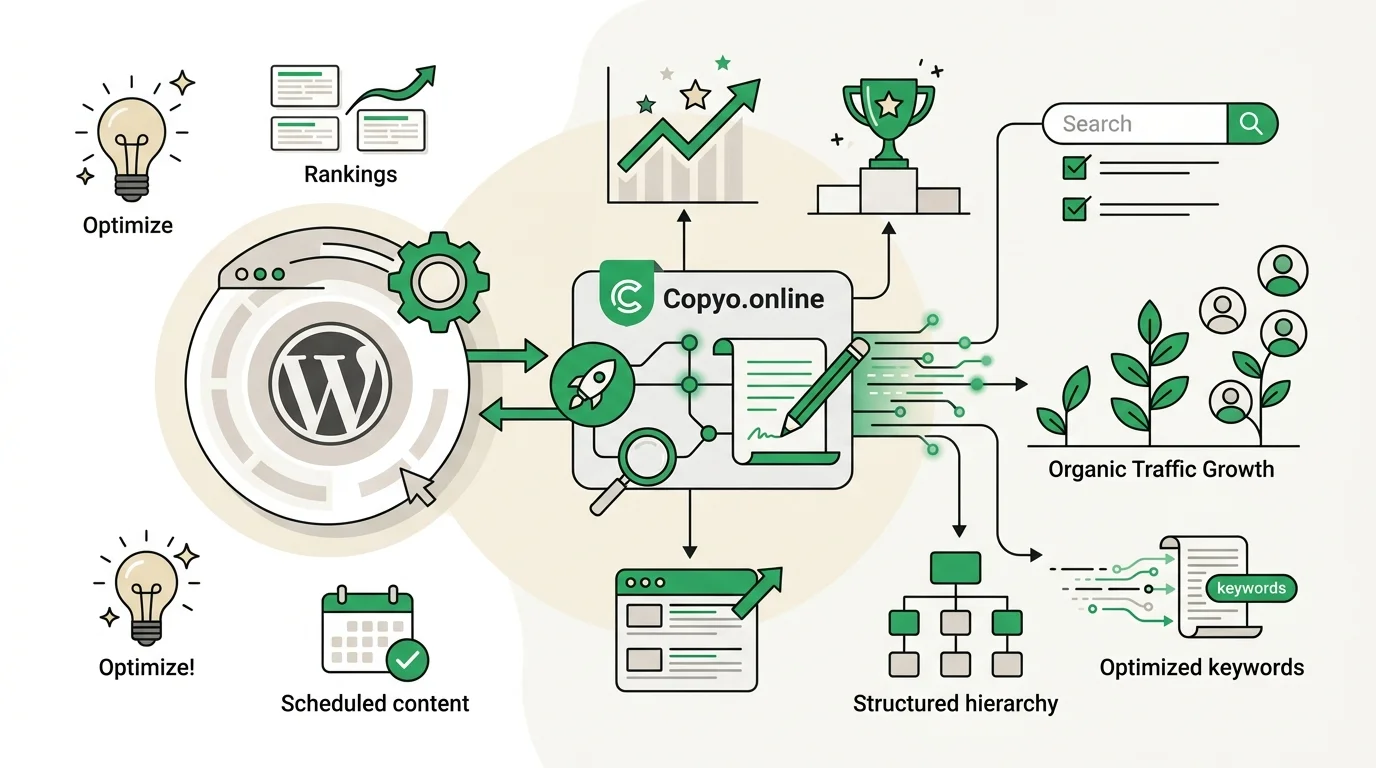 SEO WordPress con Copyo.online, plataforma IA para optimización web