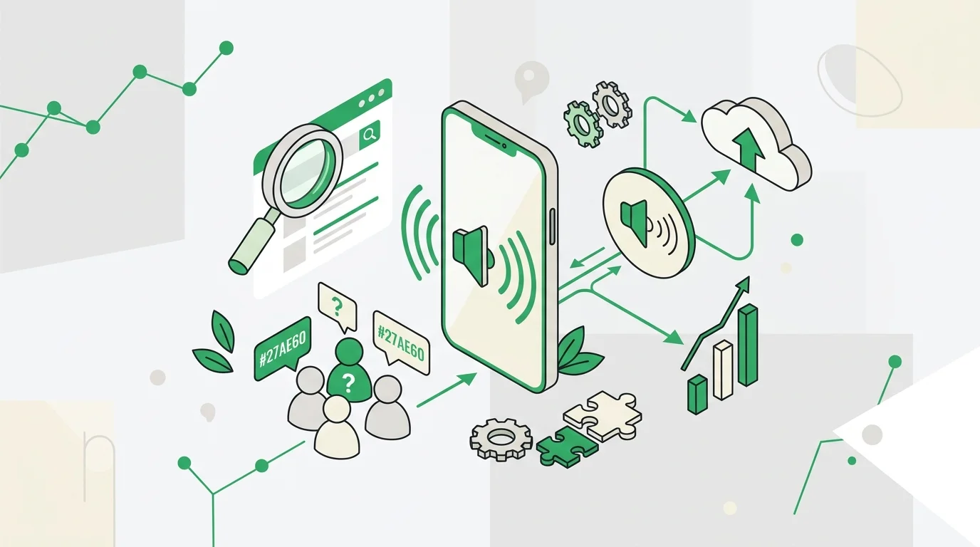 Voice Search SEO en un smartphone con asistente de voz