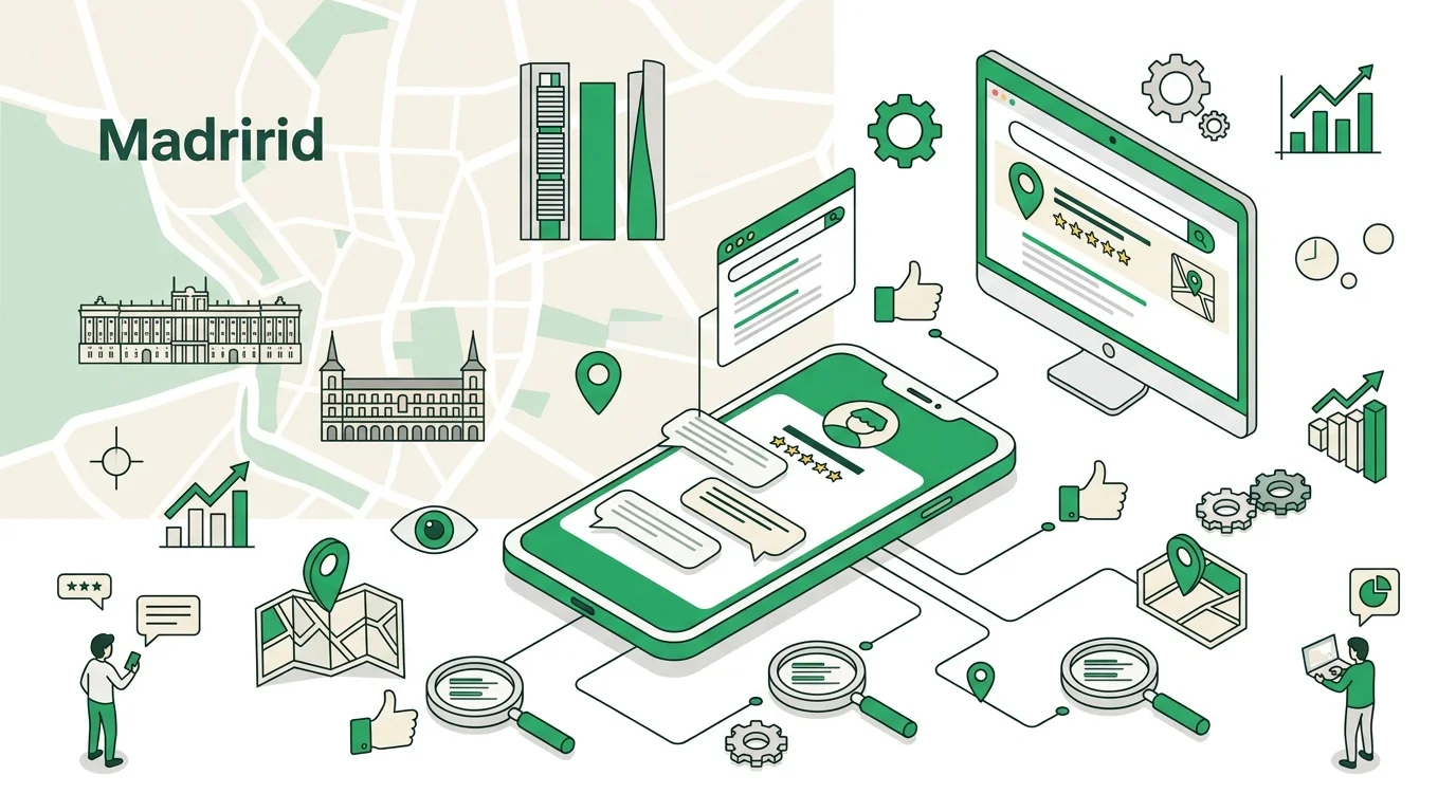 reseñas online SEO Local Madrid, impacto en el posicionamiento